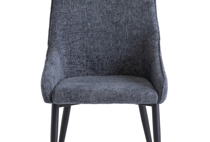Charlo Deep Blue Fabric Dining Chair