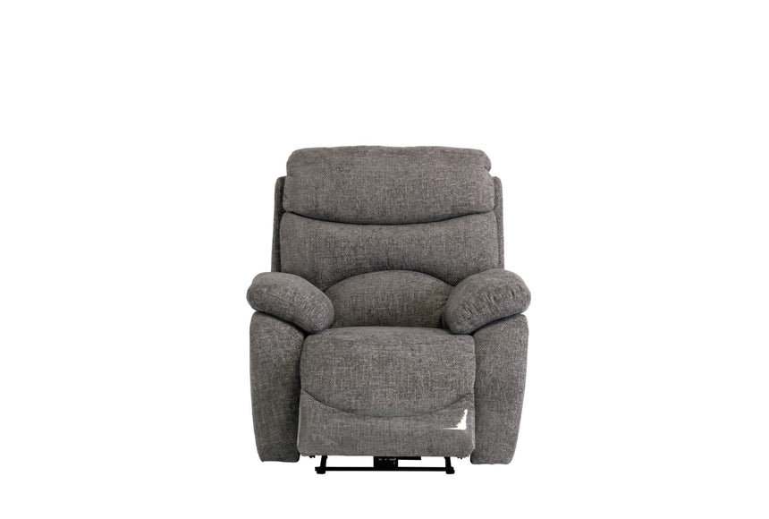 Layla Ash Fabric Electric Recliner Armchair