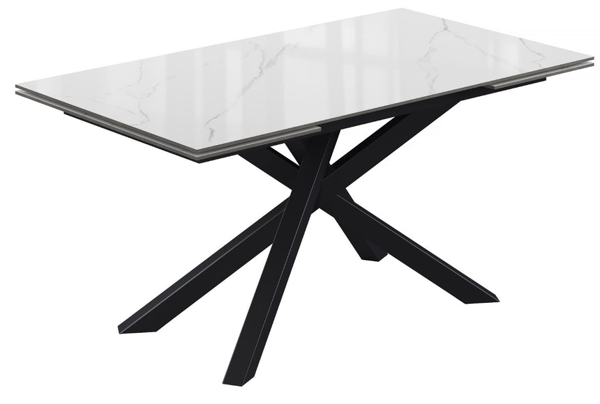 Belgravia Ely White & Grey Ext. Dining Table
