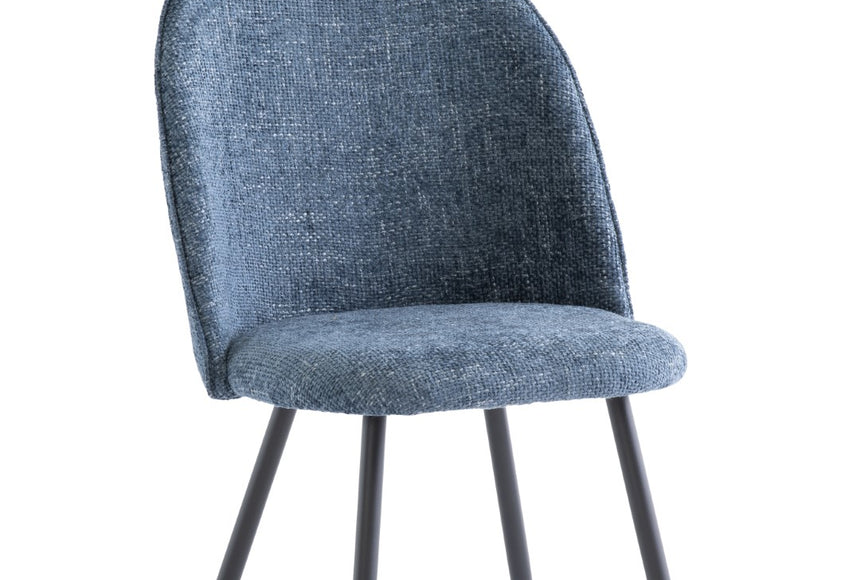 Ramona Blue Fabric Dining Chair