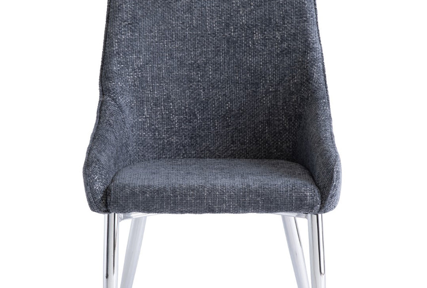 Rhone Deep Blue Fabric Dining Chair