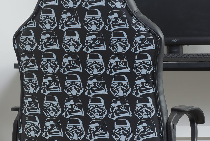 Stormtrooper Patterned Faux Leather Gaming Chair