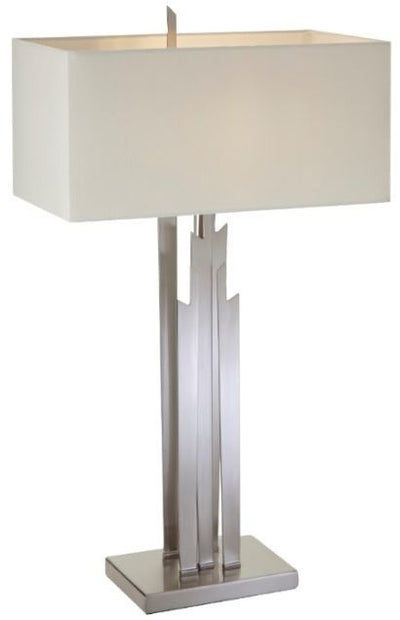RV Astley Carrick Brushed Nickel Table Lamp 50012 – First Furniture