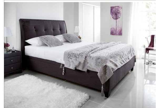 Kaydian Accent 4ft6 Double Slate Fabric Ottoman Bed