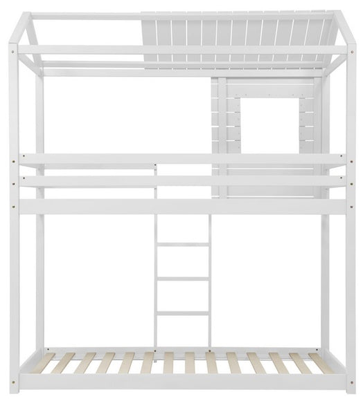 Adventure 3ft Single White Wooden Bunk Bed