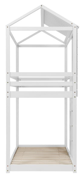 Adventure 3ft Single White Wooden Bunk Bed