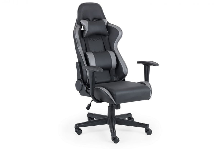 Comet Grey Faux Leather Gaming Chair