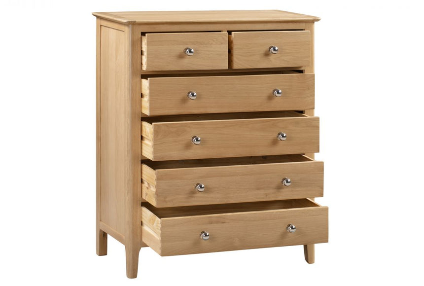 Cotswold Solid Oak 4+2 Drawer Chest