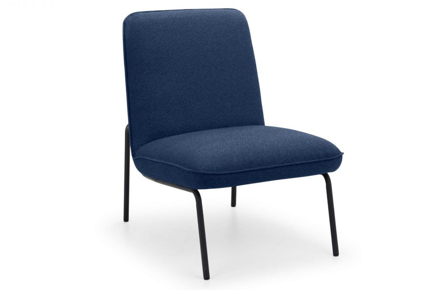 Dali Blue Fabric Chair