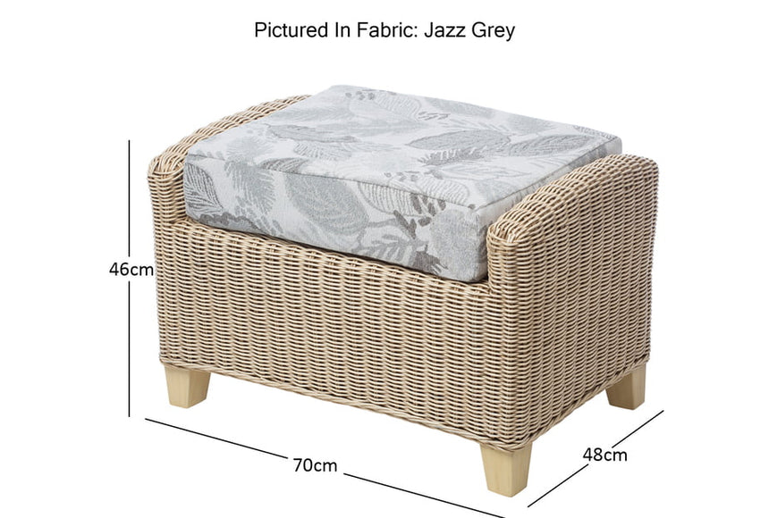 Desser Corsica Footstool And Cushion