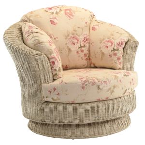Desser Lyon Swivel Chair And Cushion
