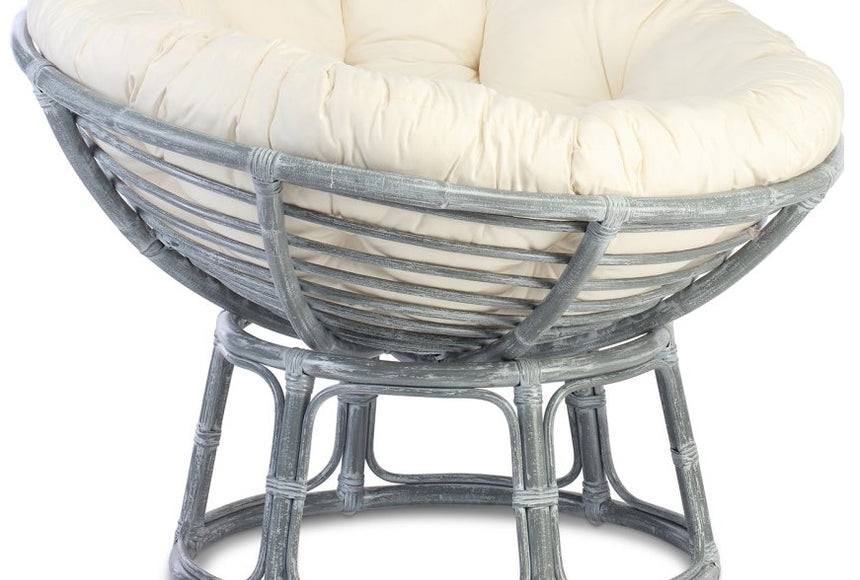 Desser Papasan Grey Wash Chair