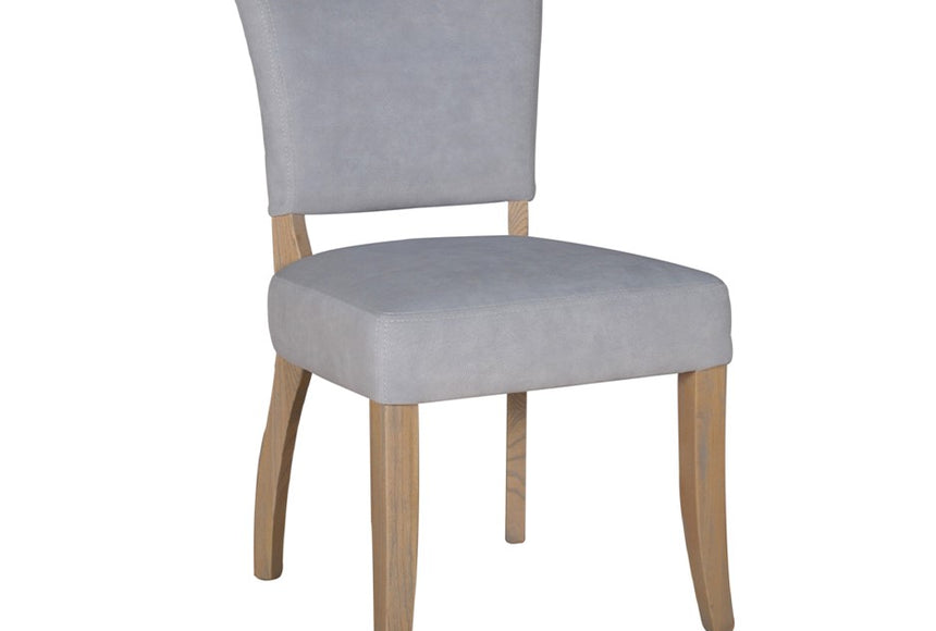 Duke Light Grey Velvet Dining Chair