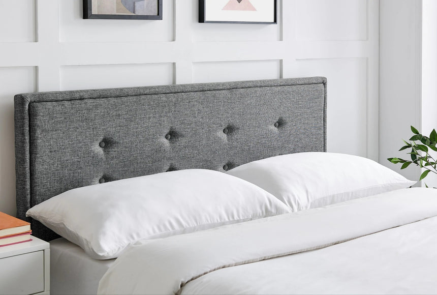 Limelight Florence 4ft6 Double Grey Fabric Drawer Bedstead