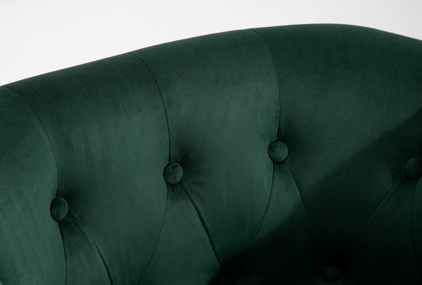 Freya Green Velvet Armchair