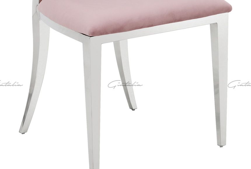 Hampton Pink Velvet Dining Chair