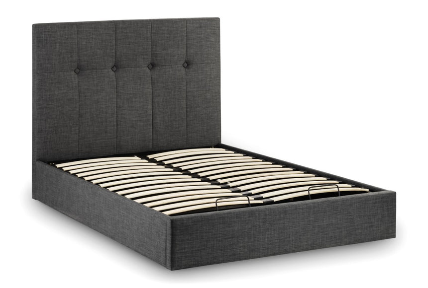 Julian Bowen Sorrento 5ft Kingsize Lift-Up Storage Fabric Bed