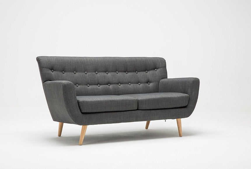 Birlea Loft 3 Seater Grey Fabric Sofa