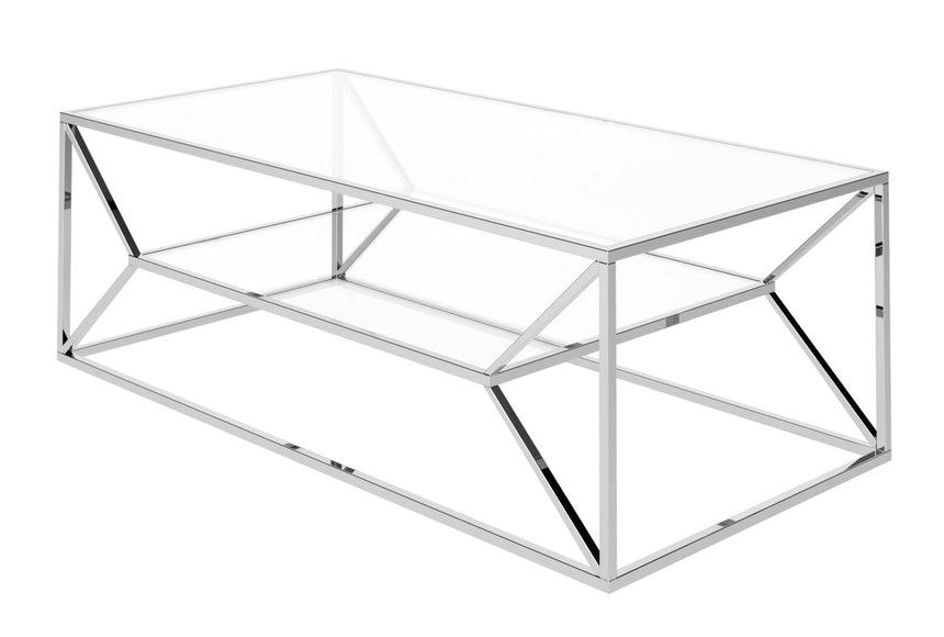 Matteeo Clear Glass Coffee Table