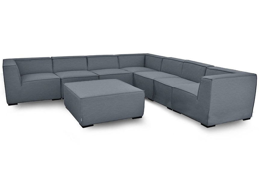 Maze Apollo Flanelle Fabric Large Corner Sofa Group