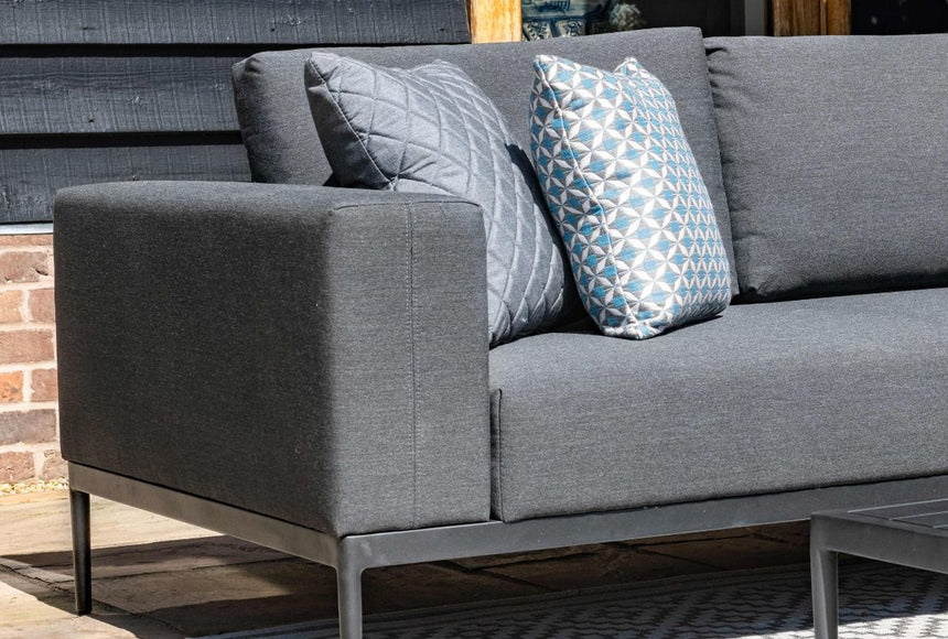 Maze Eve Flanelle Fabric 3 Seat Sofa Set