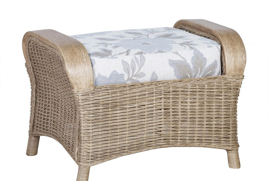 Cane Monza Footstool with storage