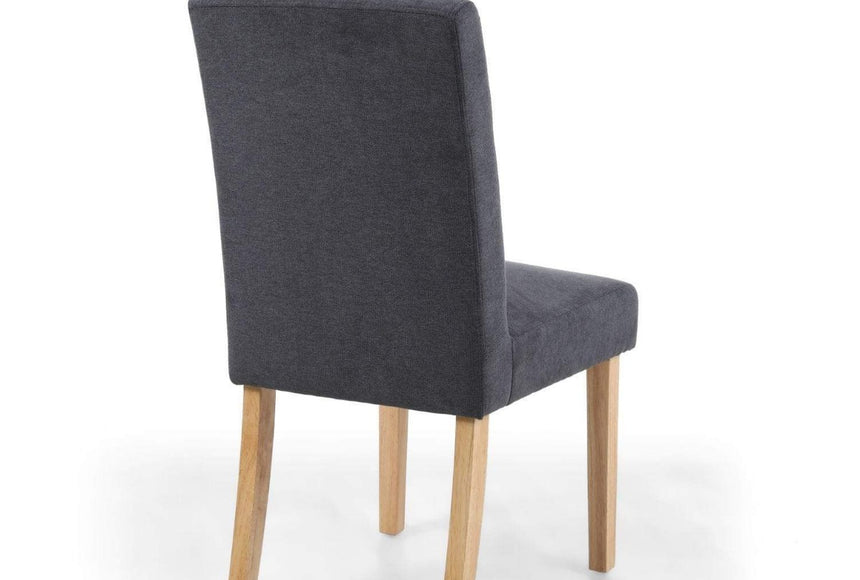 Morton Dark Grey Linen Effect Dining Chair