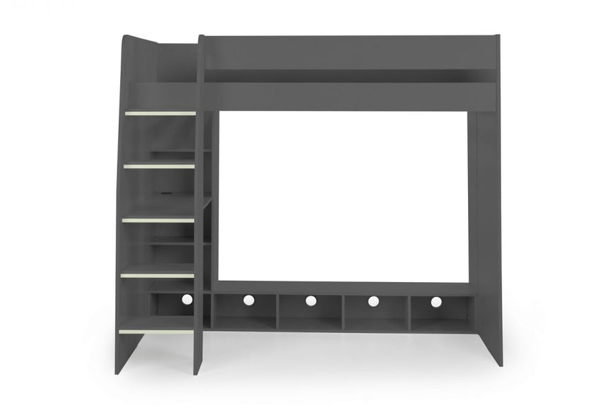 Nebula Anthracite Oak Gaming Bed With Desk