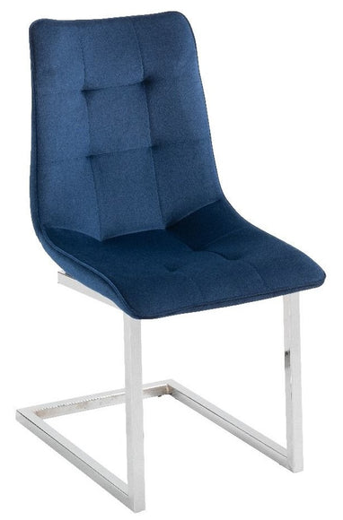 Ollie Royal Blue Velvet Dining Chair