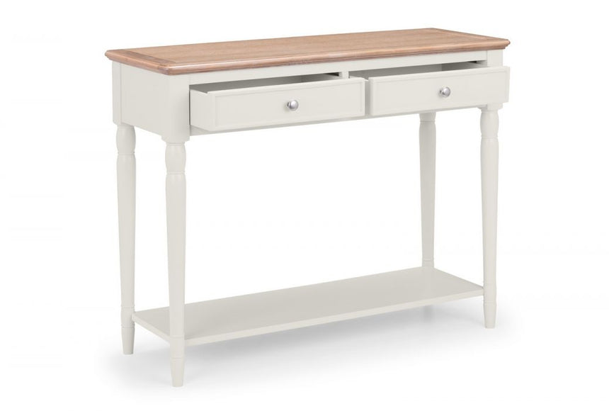 Provence Grey Oak 2 Drawer Console Table