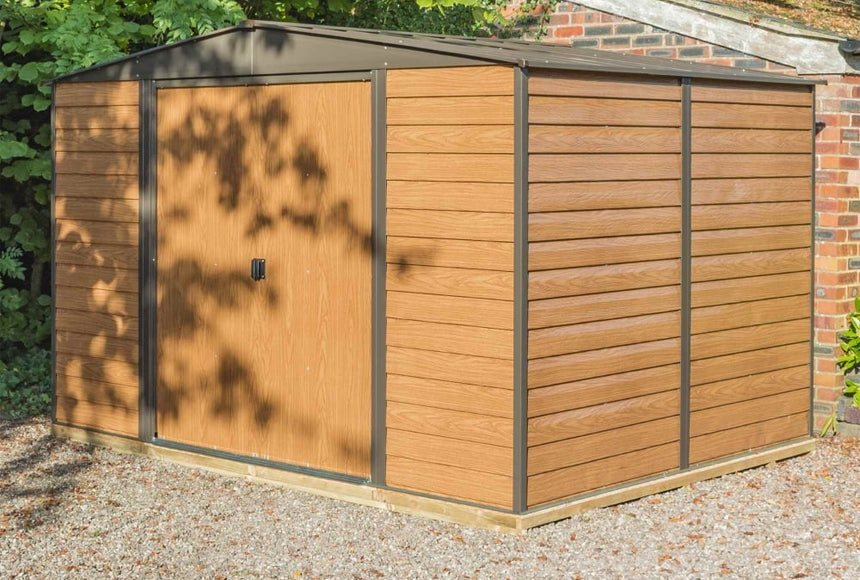Rowlinson 10x12 Woodvale Metal Apex Shed With Floor & Assembly
