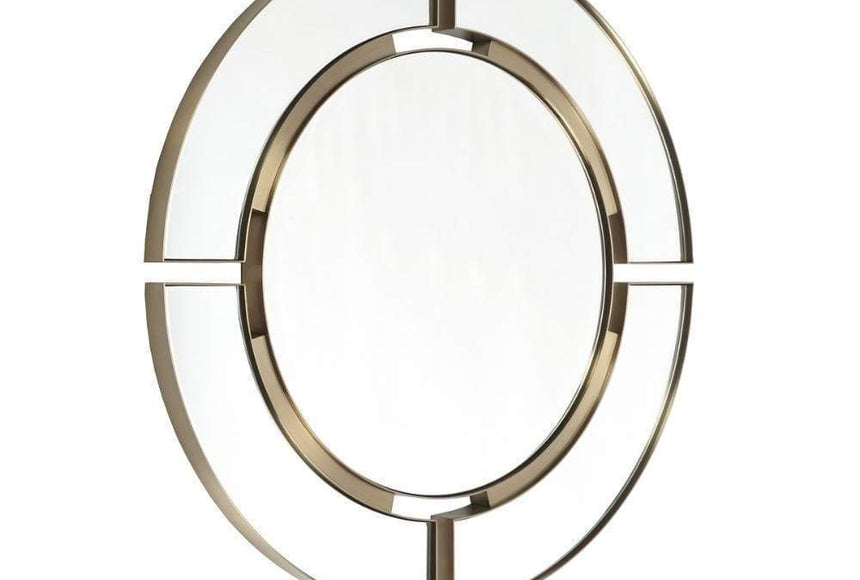 RV Astley Marcoles Brushed Brass Mirror