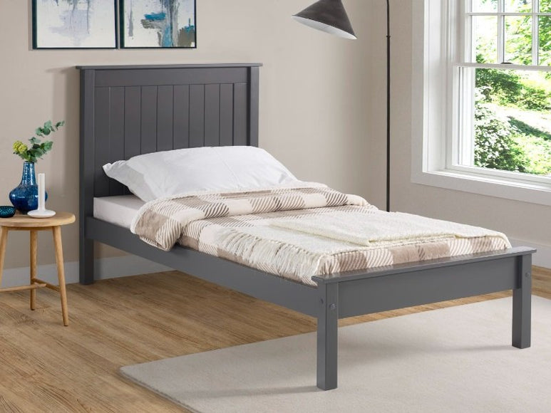 Limelight Taurus 3ft Single Dark Grey Wooden Low Footend Bed