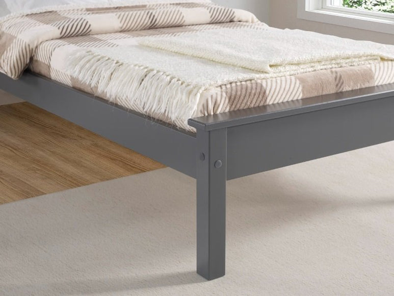 Limelight Taurus 3ft Single Dark Grey Wooden Low Footend Bed