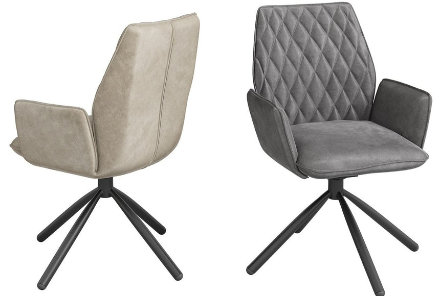 Lavante 160cm Ext. Grey Ceramic Dining Table + Zanetti Chairs
